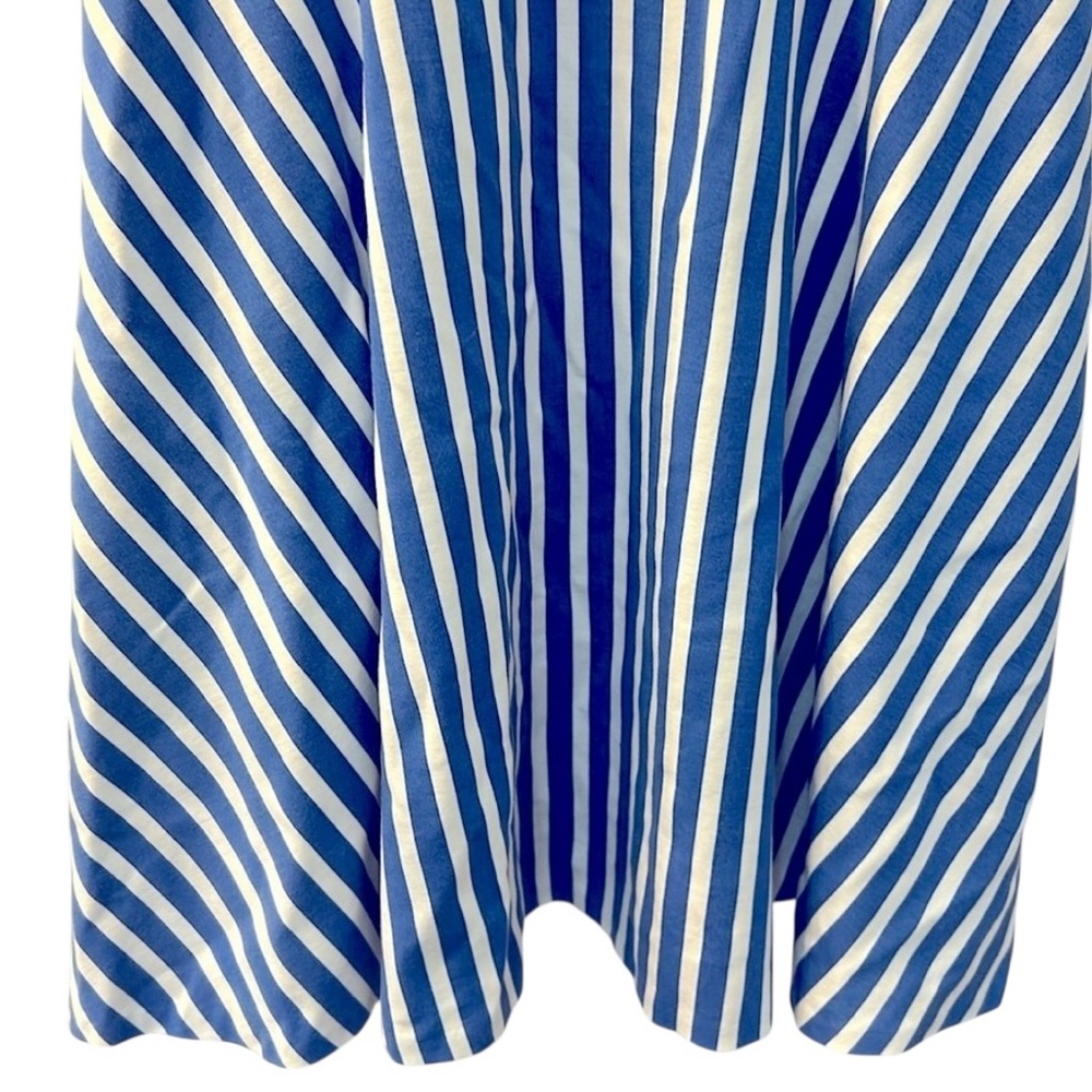 KATE SPADE DRESS Basket Stripe Ponte Fiorella Preppy Blue White Sz Small - Picture 8 of 12